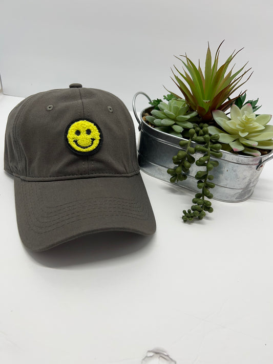 Army Green Smiley Hat